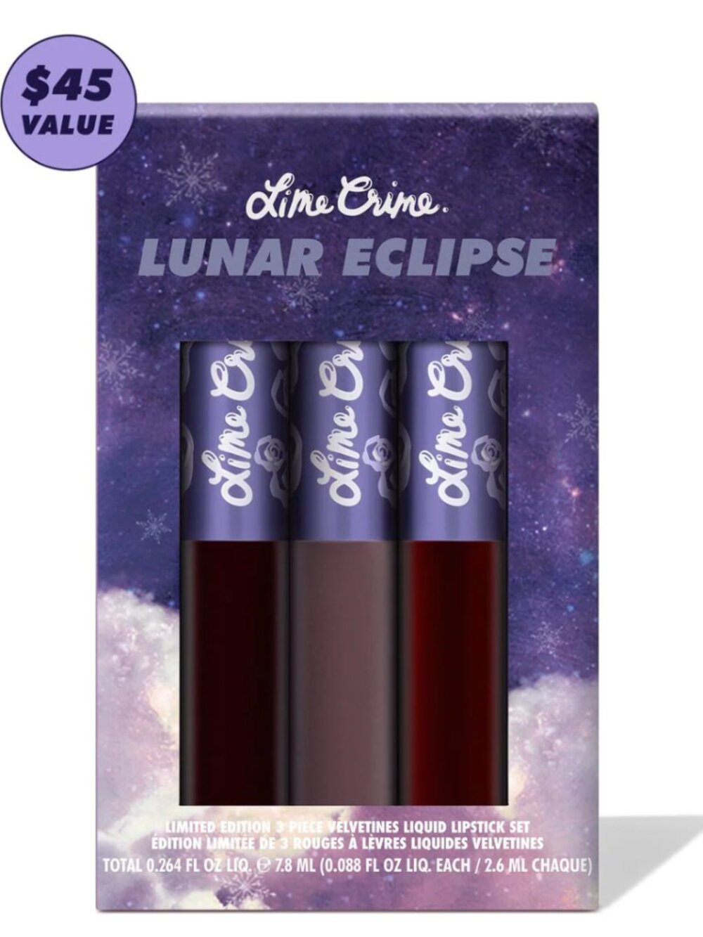NIB | Lime Crime | Velvetines Trio - Lunar Eclipse
